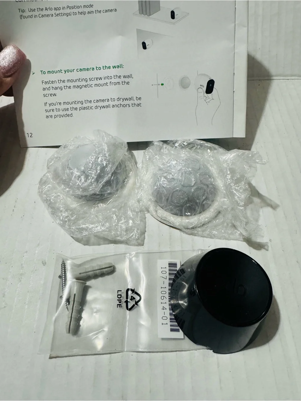 Arlo security camera magnetic wall mounts new
